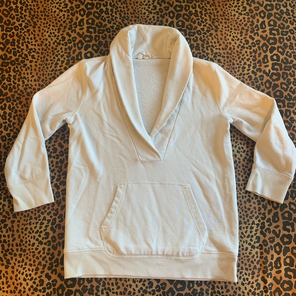 J. Crew - Deep V-neck Cream - 3/4 Sleeve Sweater